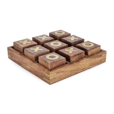 DECORAZIONE TRIS FORTUNE MARRONE 23,3X23,3